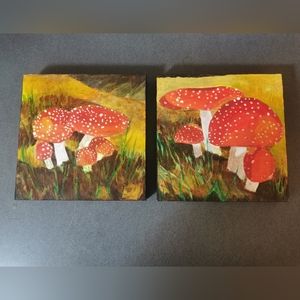 Mushroom Paintings by Jennifer Demery